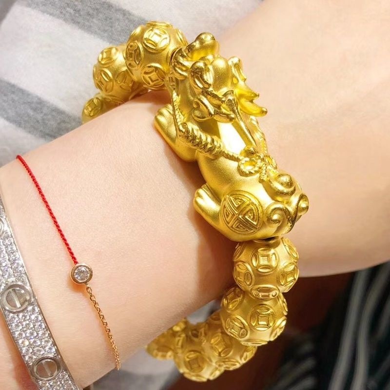 ขอแนะนำให้100% สร้อยข้อมือทองค - Bead Bracelet Men บทวิจารณ์และราคา
