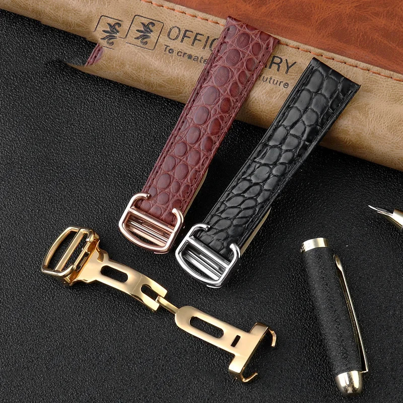 สายนาฬิกาหนังจระเข้ 16 18 20 2 - Men'S Accessories Cartier บทวิจารณ์และราคา