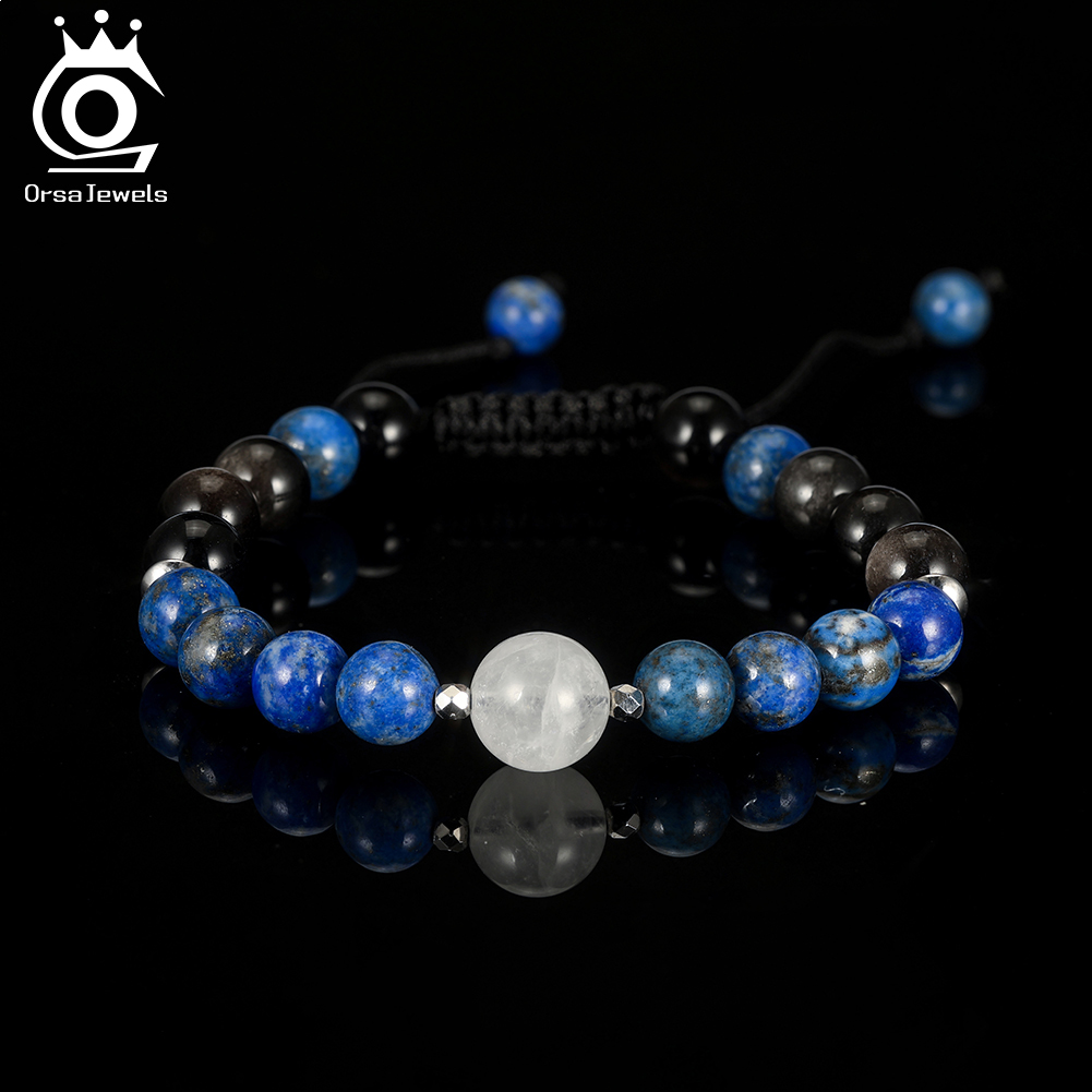 ORSA JEWELS สร้อยข้อมือคริสตัล - Bead Bracelet Men บทวิจารณ์และราคา