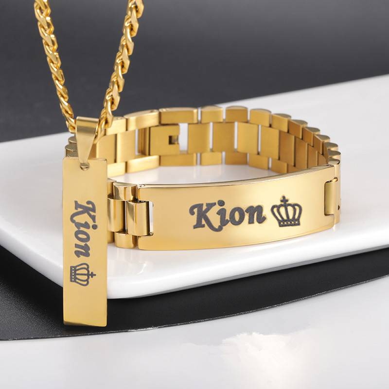 สร้อยคอชื่อผู้ชายกำหนดเองได้ชุ - Men Accessories Name บทวิจารณ์และราคา